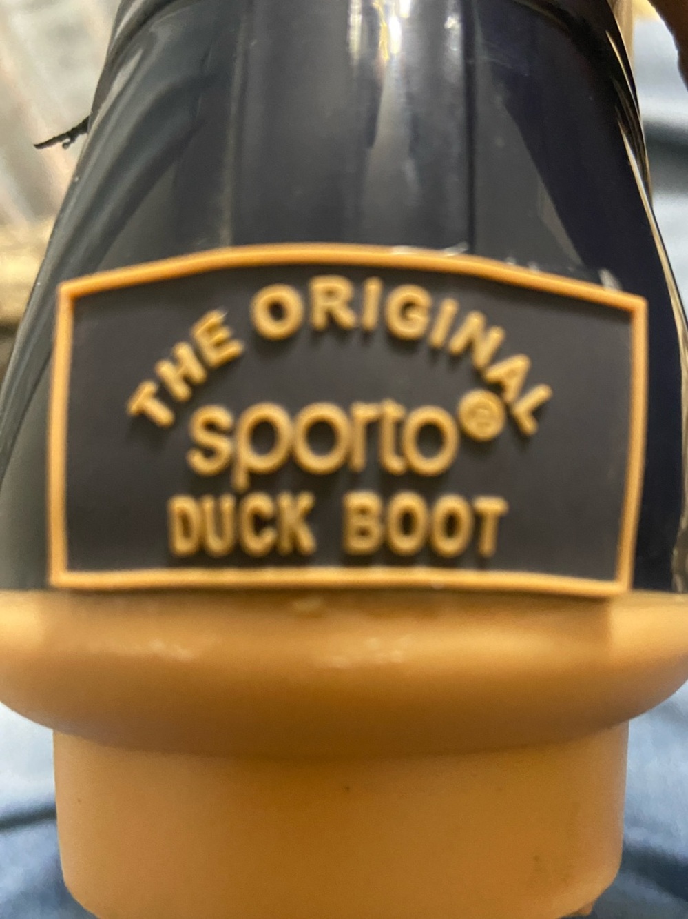 Sporto Navy Blue & Brown Waterproof Lace-Up Duck Boots - Picture 6 of 6
